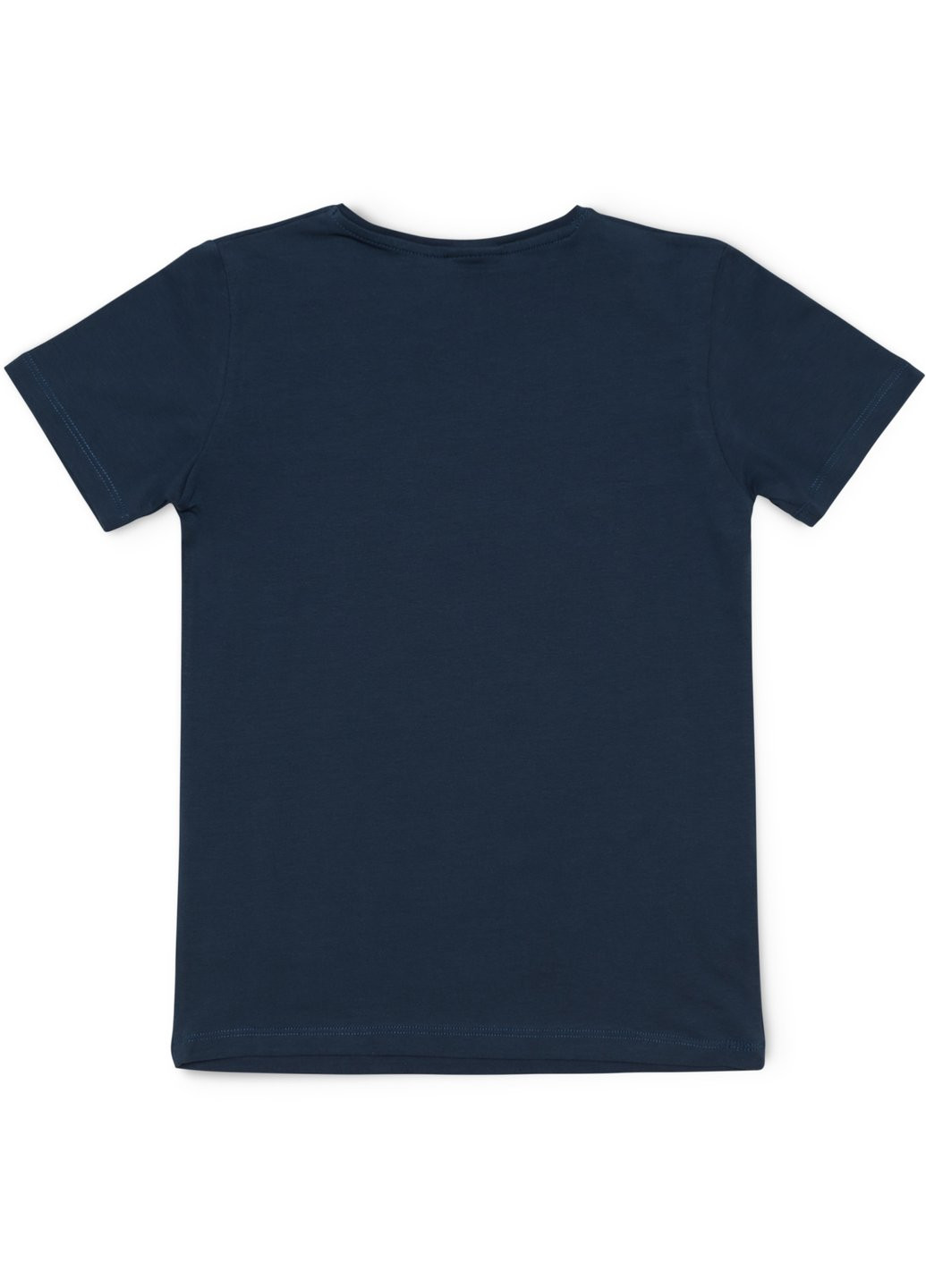 Комбинированная футболка детская базовая (3030-140-blue) Lovetti