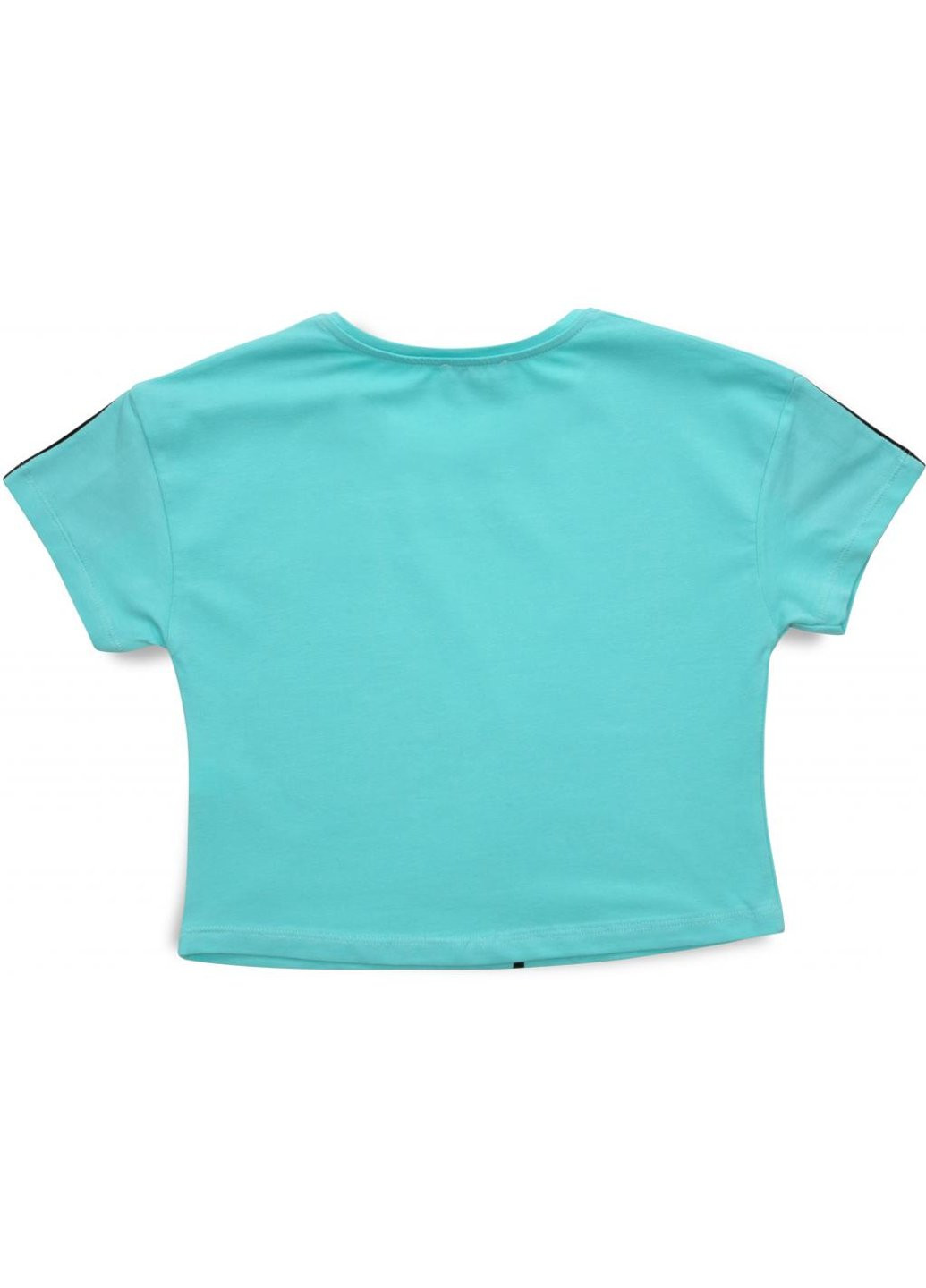 Комбинированная футболка детская с мишкой (3023-152g-green) Matilda