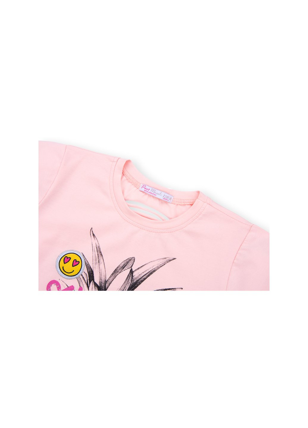 Комбинированная футболка детская "summer girl" (5788-122g-peach) Peri Masali
