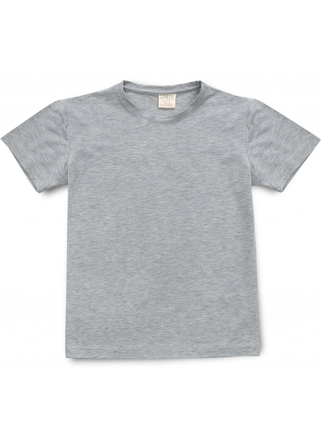 Комбинированная футболка детская базовая (3031-146-gray) Lovetti