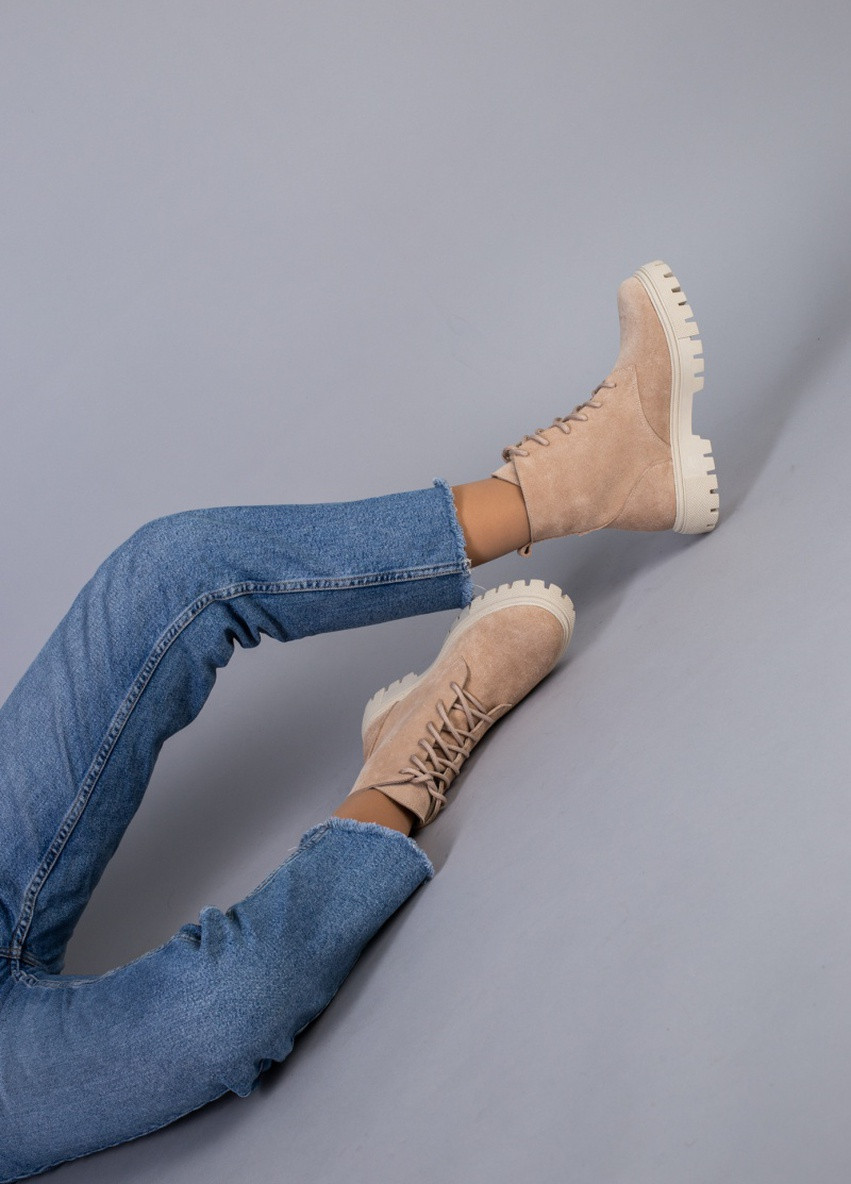 Осенние ботинки shoesband Brand без декора из натуральной замши