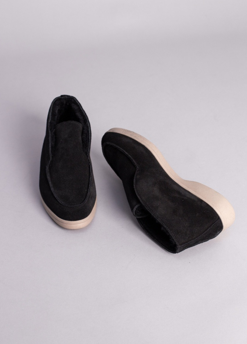 Brand Лоферы ShoesBand лоферы черный з натуральная замша, — зима (257136212)