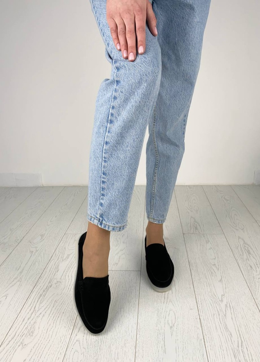 Brand Лофери ShoesBand лофери чорний з натуральна замша, — демісезон (257136463)