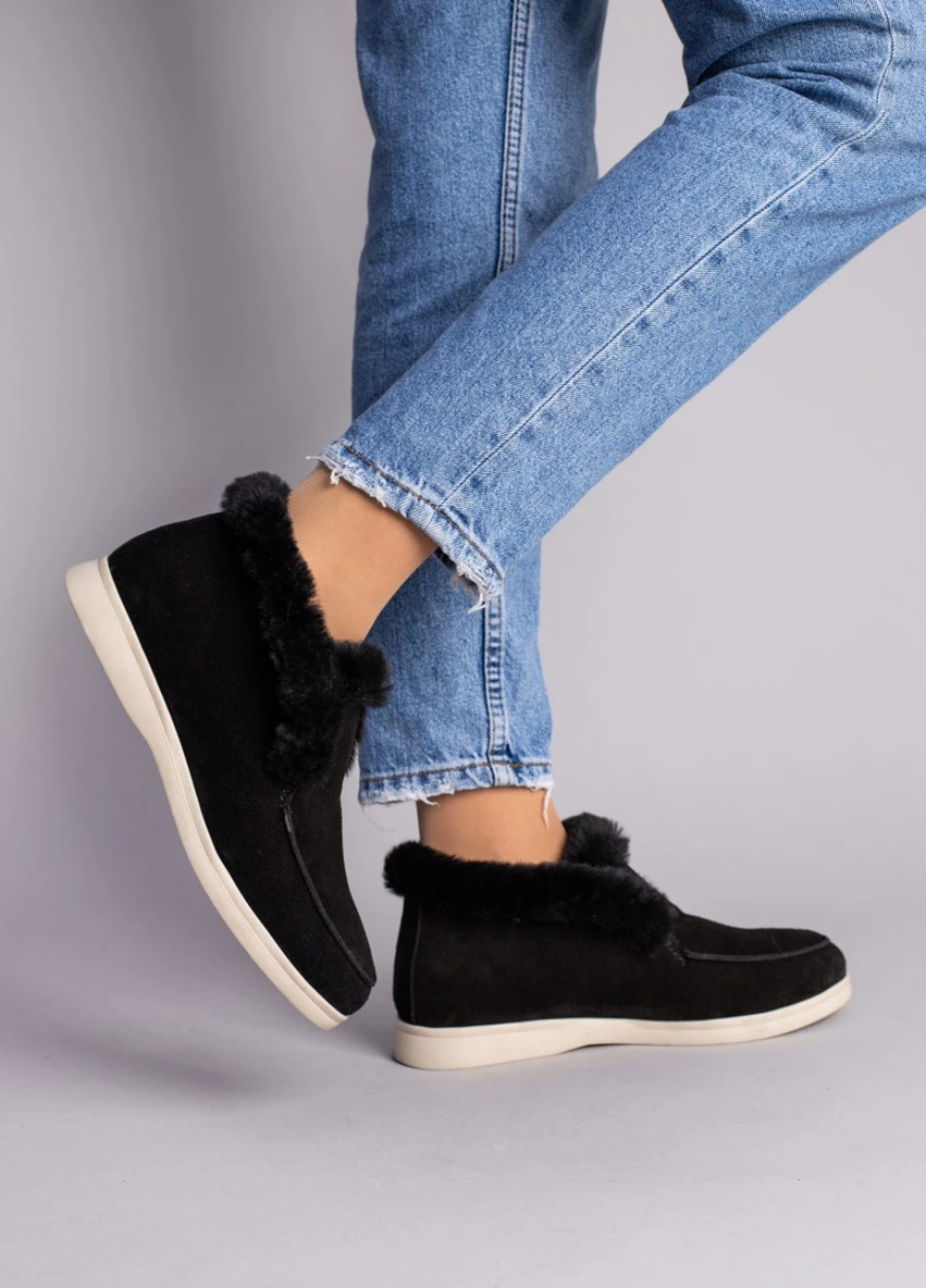 Brand Лоферы ShoesBand лоферы черный з натуральная замша, — зима (257136201)