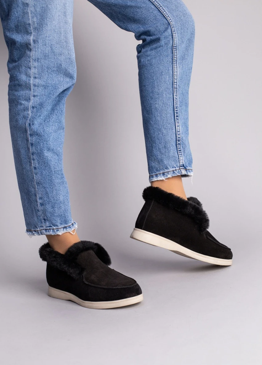 Brand Лоферы ShoesBand лоферы черный з натуральная замша, — зима (257136201)