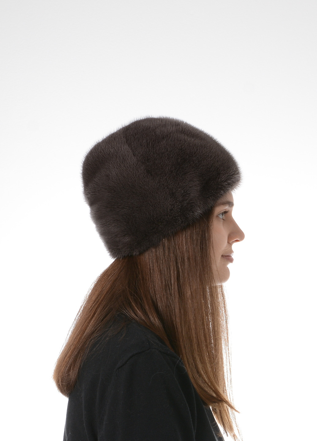 Жіноча зимова тепла норкова шапка Меховой Стиль подковка (257161615)