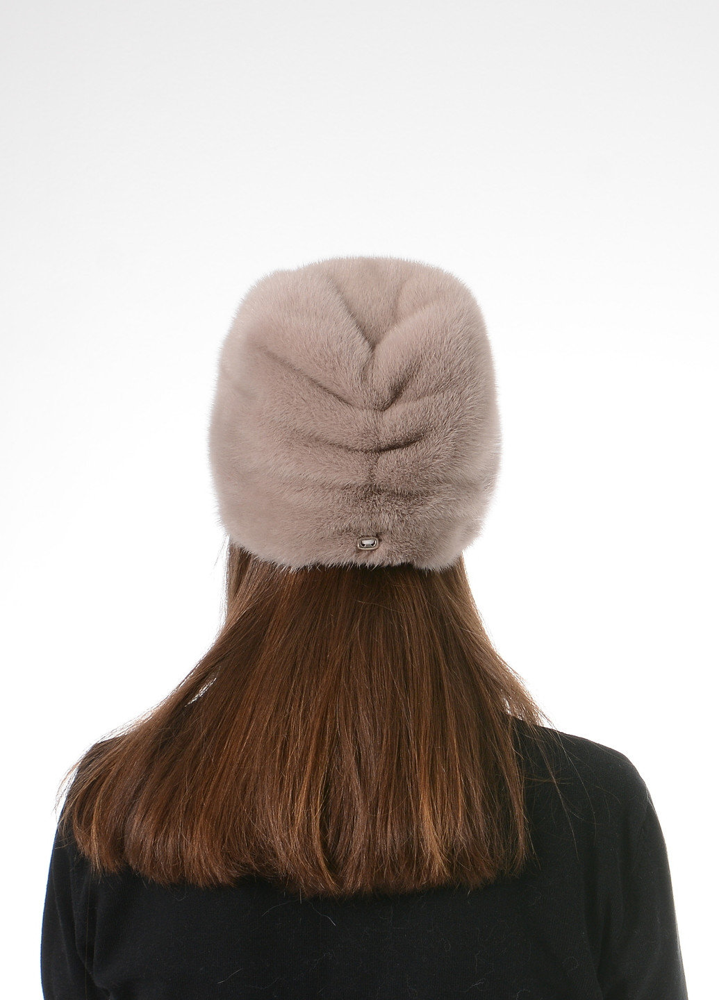Женская зимняя теплая норковая шапка Меховой Стиль подковка (257161611)