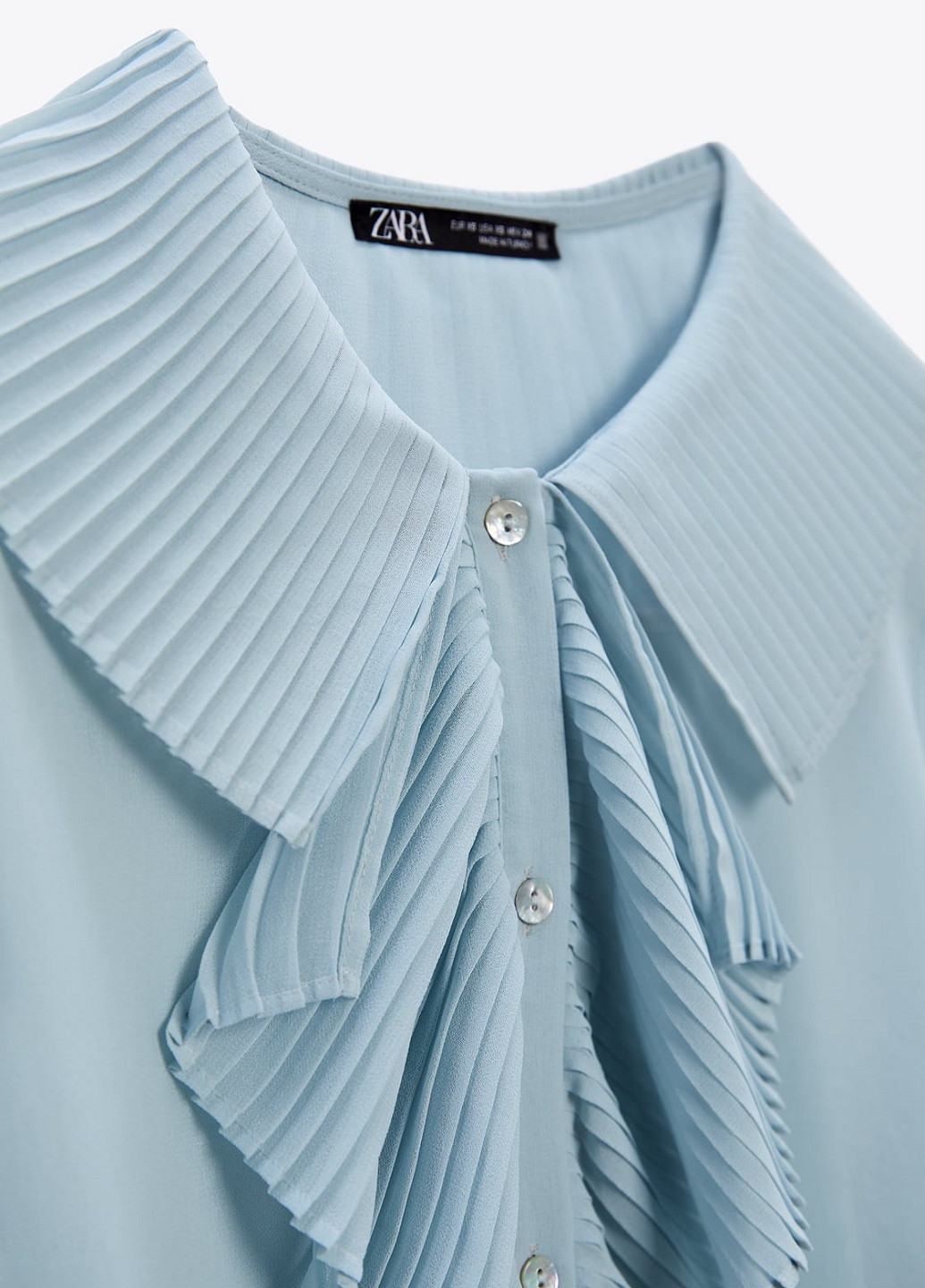 Блакитна демісезонна блуза Zara