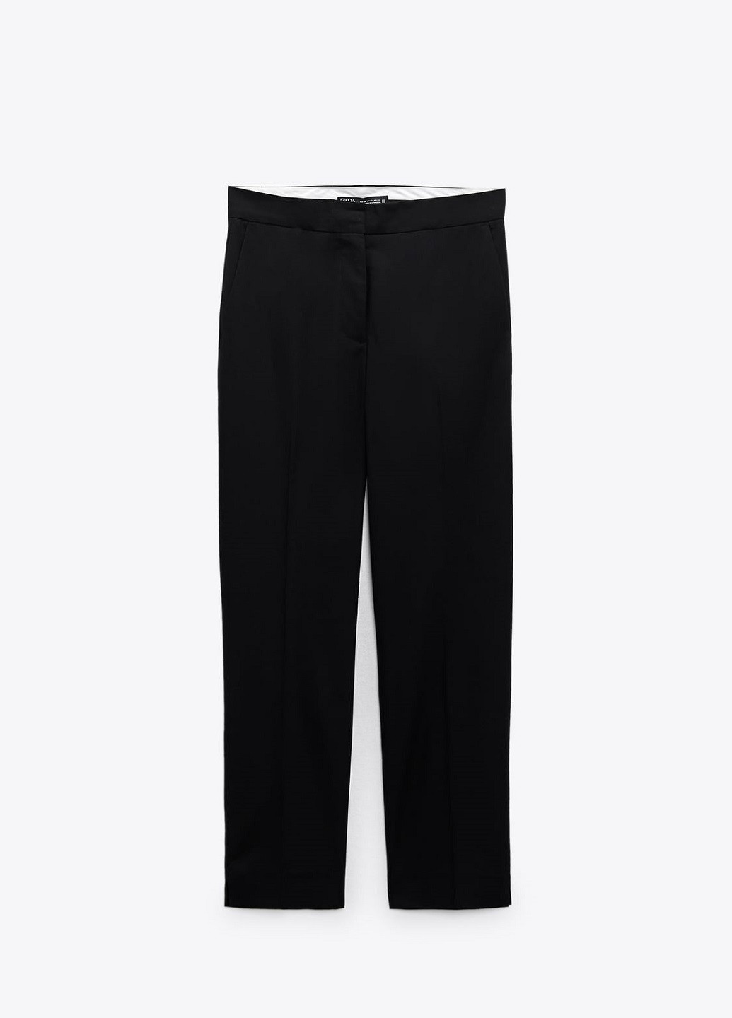 Черные классические демисезонные брюки Zara