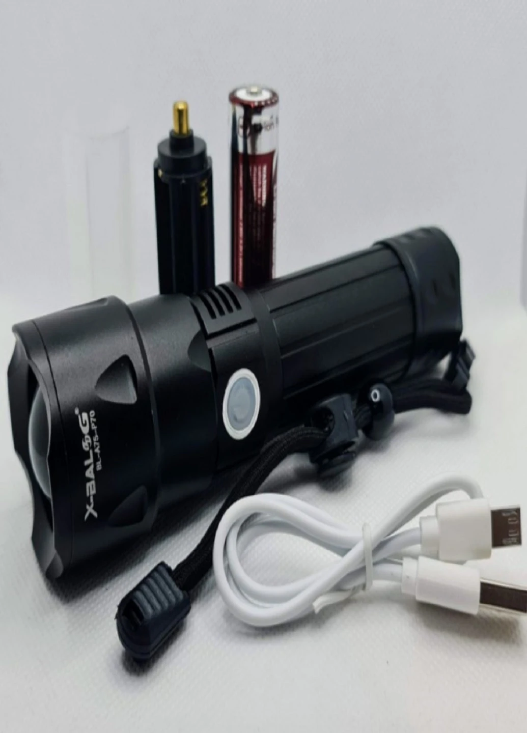 Ручной аккумуляторный фонарик заряд от USB фонарь BL-A75-P50 No Brand (257135515)