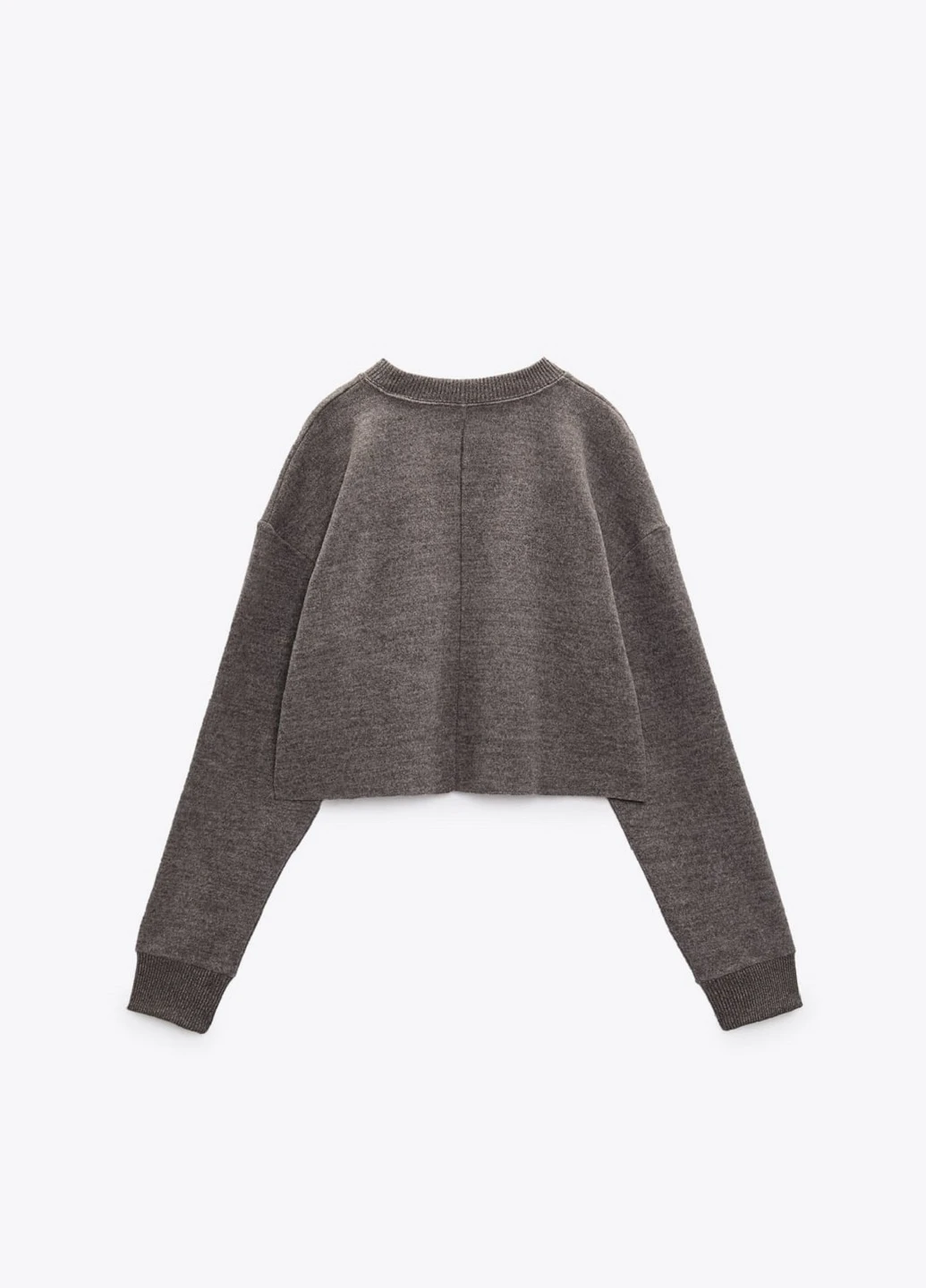 Темно-сірий світшот Zara однотонний (257137009)