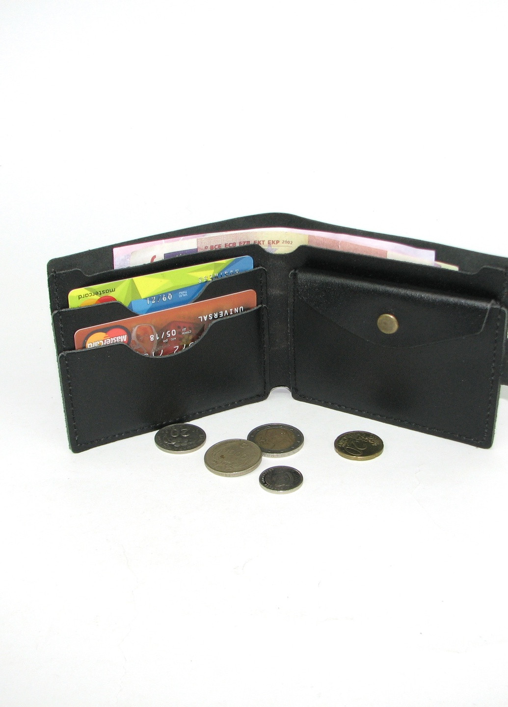 Шкіряний чоловічий гаманець із монетницею DNK Leather (257135623)