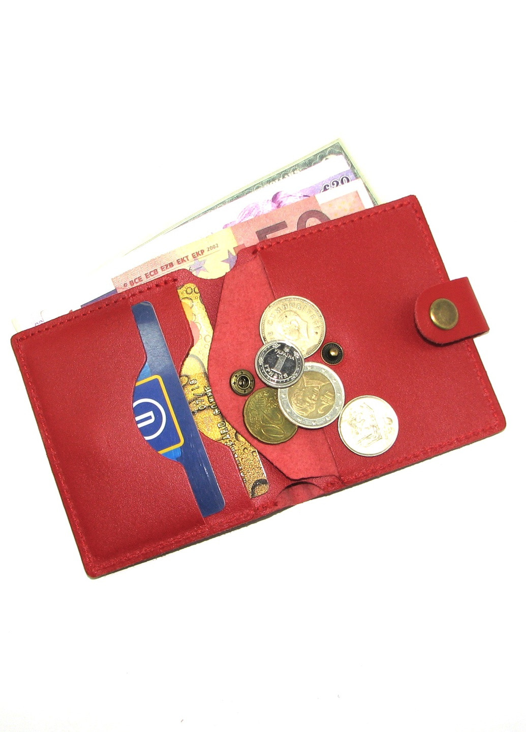 Кожаный женский кошелек с монетницей DNK Leather (257135624)