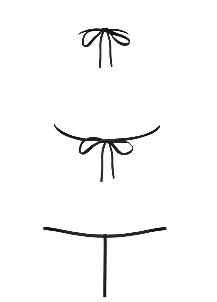 Чорний боді еротичне luiza teddy Obsessive