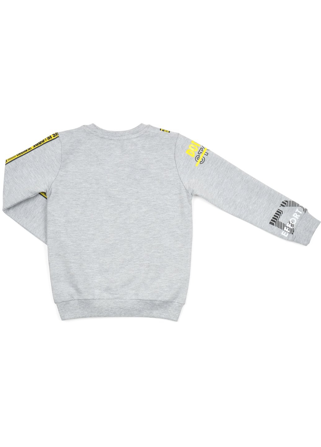 Серый демисезонный набор детской одежды "don’t stop" (13313-128b-gray) Breeze