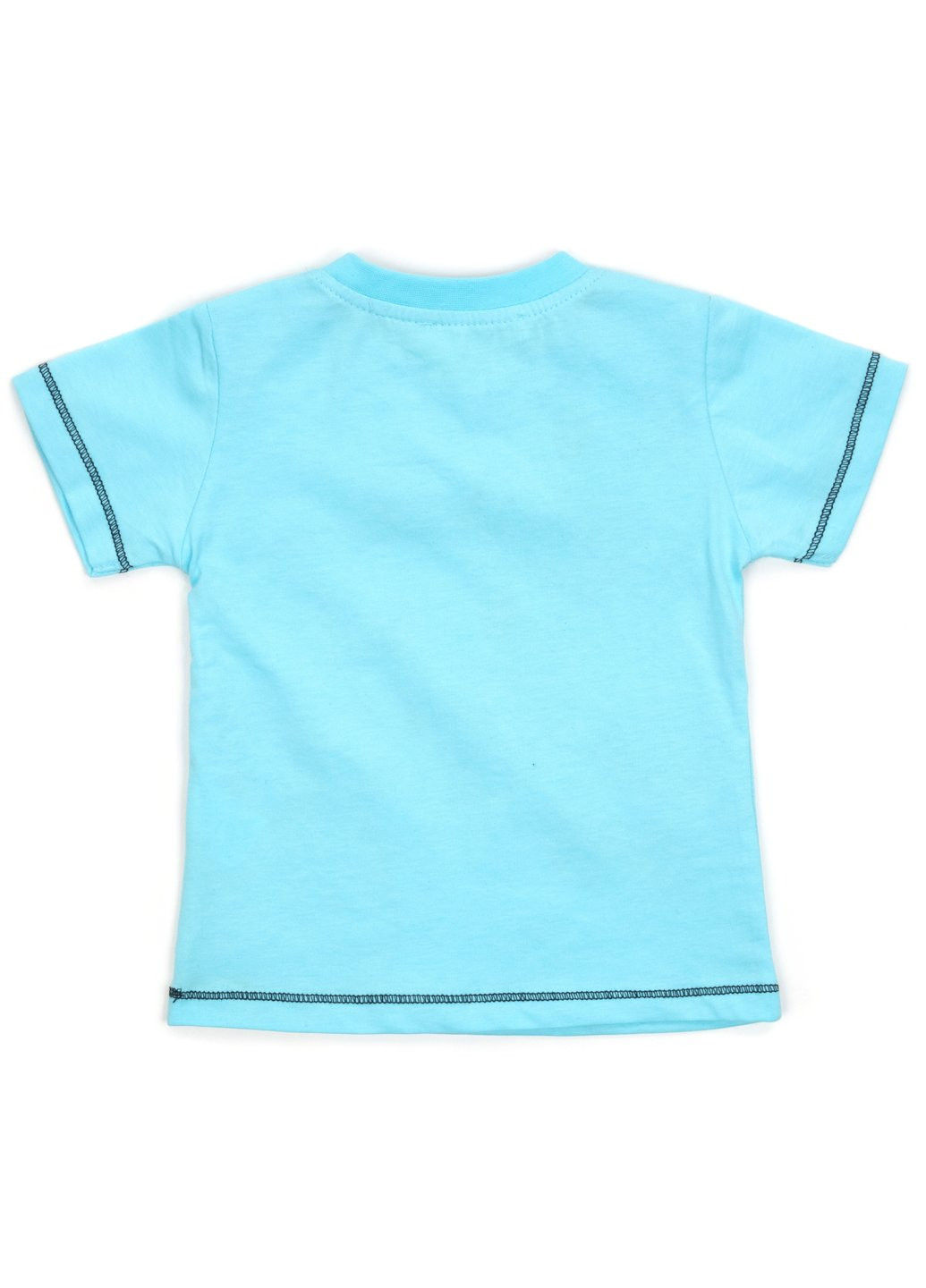 Блакитний літній набір дитячого одягу з жирафом (13739-74b-blue) Breeze