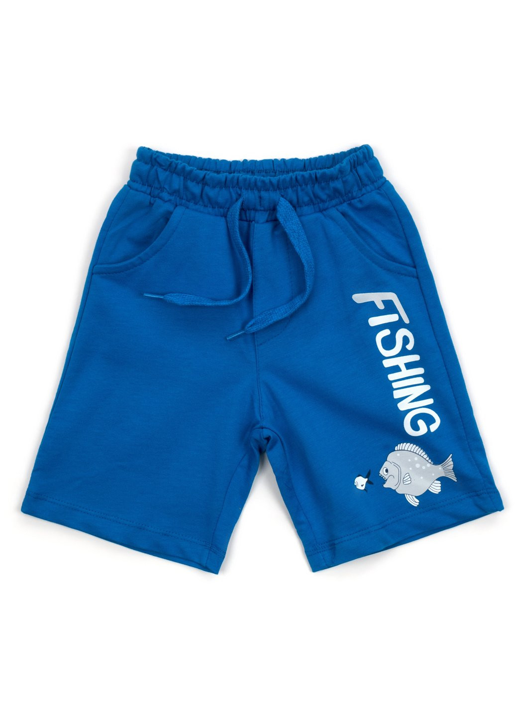 Блакитний літній набір дитячого одягу з рибками (13728-98b-blue) Breeze