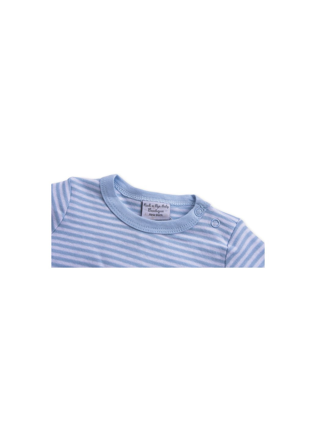Комбінований демісезонний набір дитячого одягу велюровий блакитний з капюшоном (ep6206.nb) Luvena Fortuna