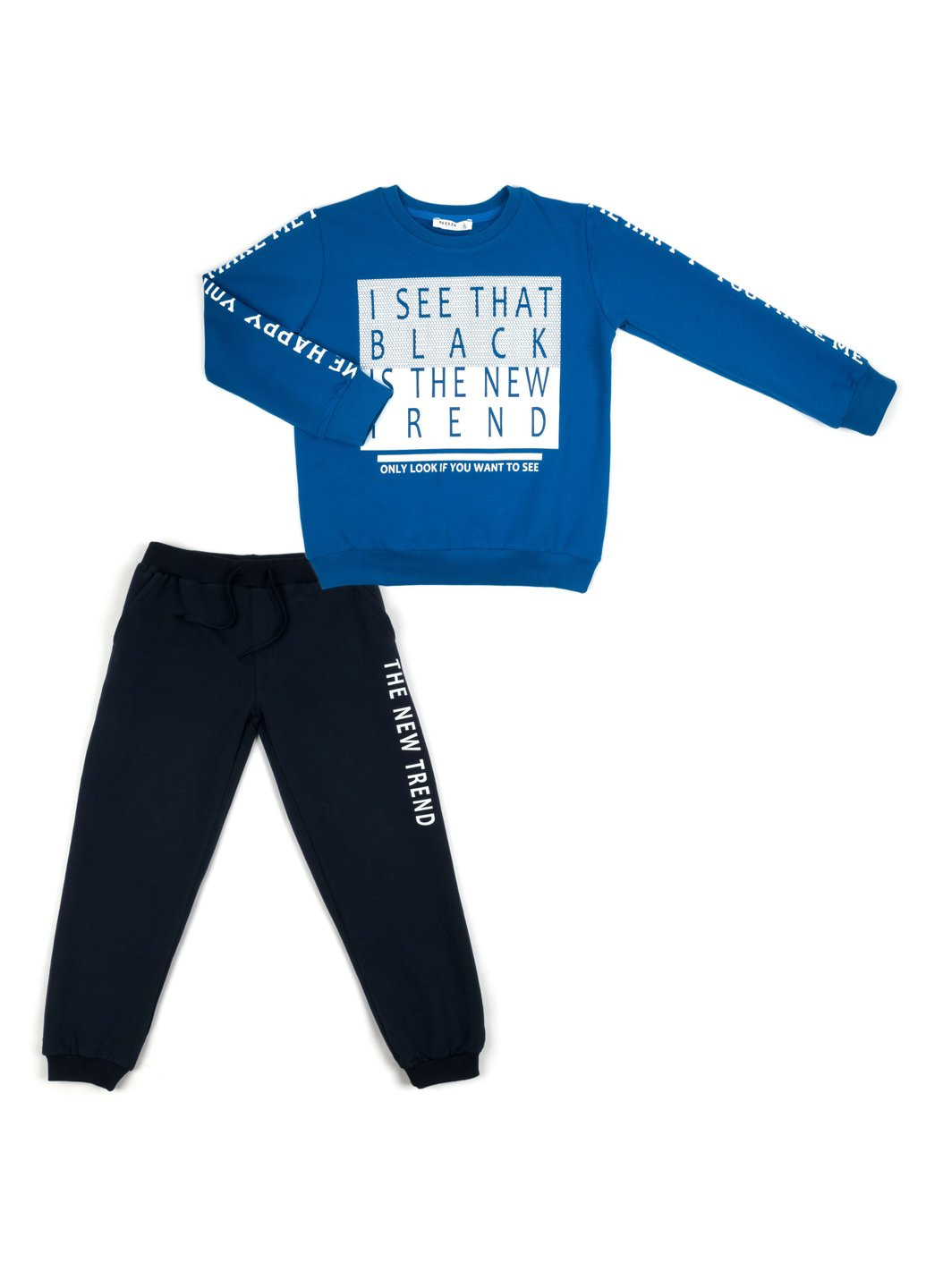 Блакитний демісезонний набір дитячого одягу the new trend (11396-134b-blue) Breeze