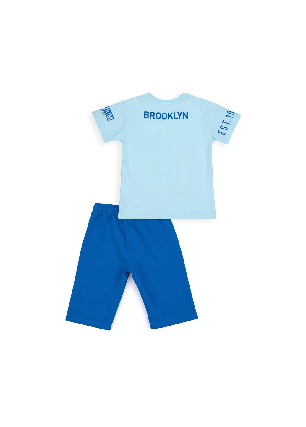 Блакитний літній набір дитячого одягу "brooklyn" (10143-128b-blue) E&H