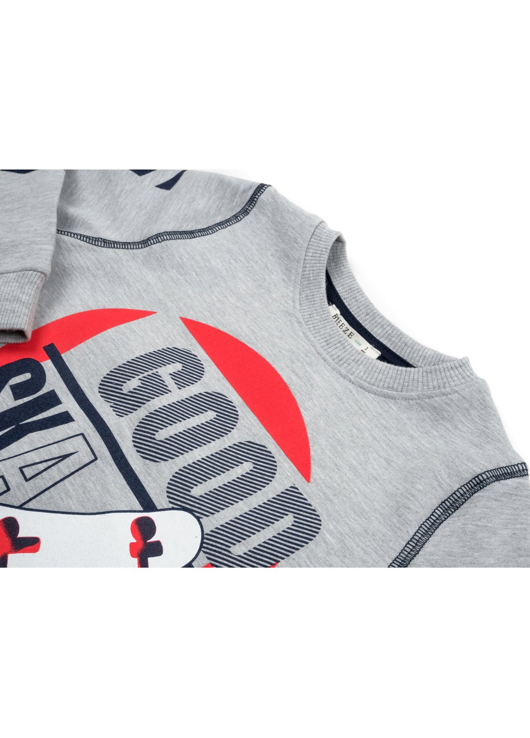 Серый демисезонный набор детской одежды "good skate" (13263-116b-gray) Breeze