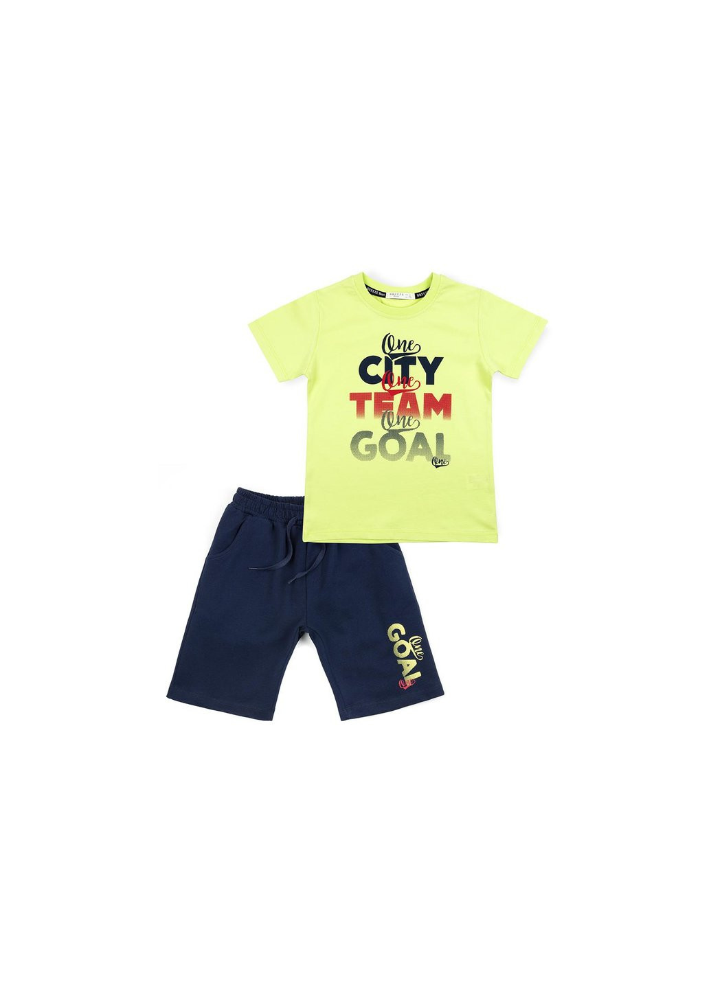 Зелений літній набір дитячого одягу city team goal (12407-116b-green) Breeze