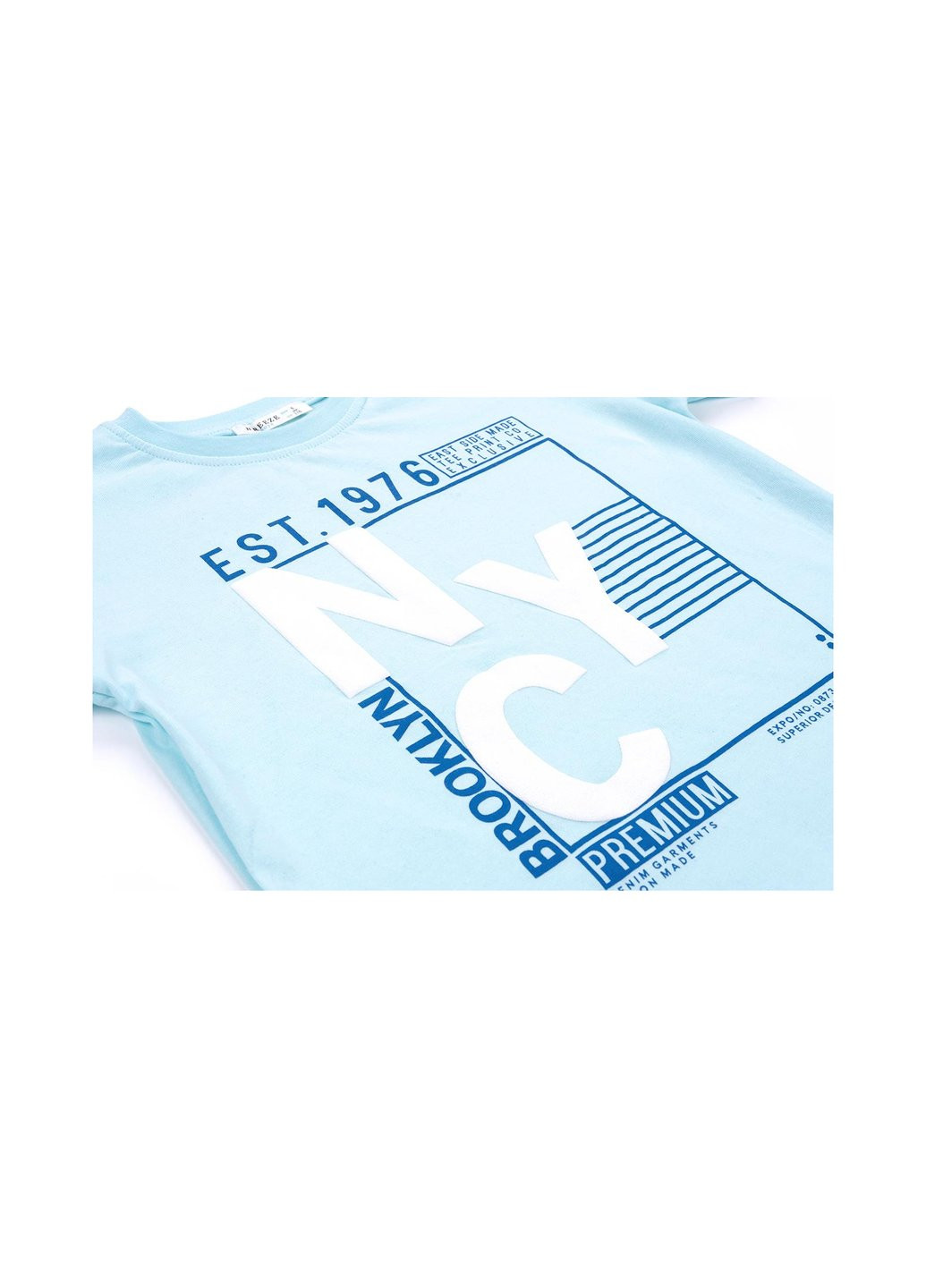 Блакитний літній набір дитячого одягу "brooklyn" (10143-140b-blue) E&H