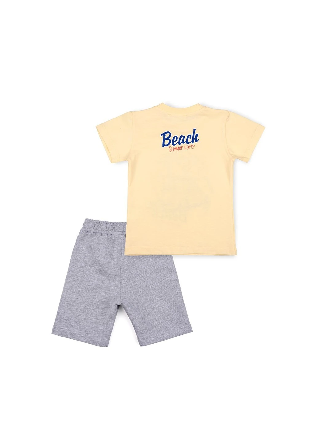 Жовтий літній набір дитячого одягу з машинкою (10940-110b-yellow) Breeze