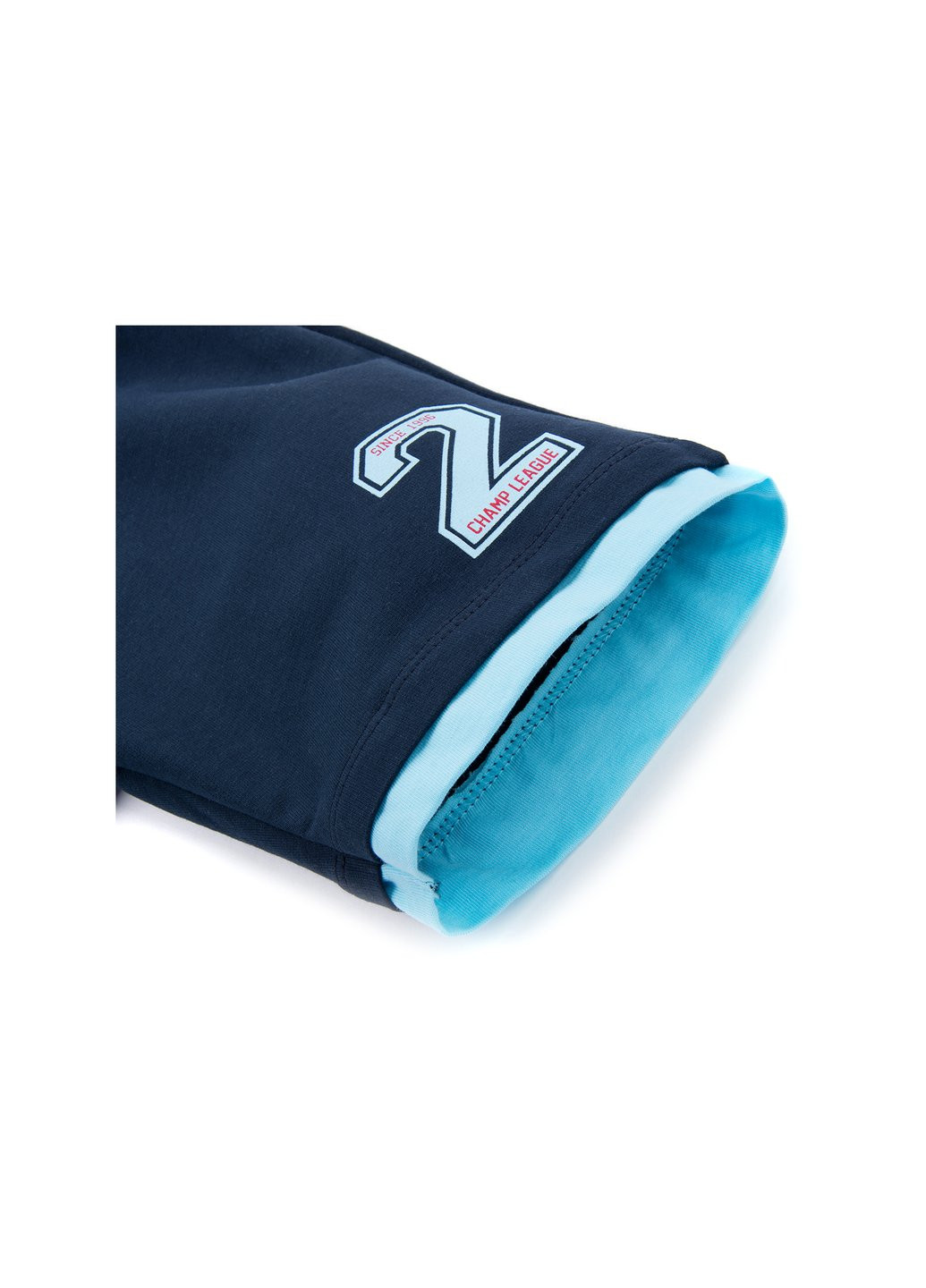 Блакитний літній набір дитячого одягу футболка з ґудзиками із шортами (8922-98b-blue) Breeze