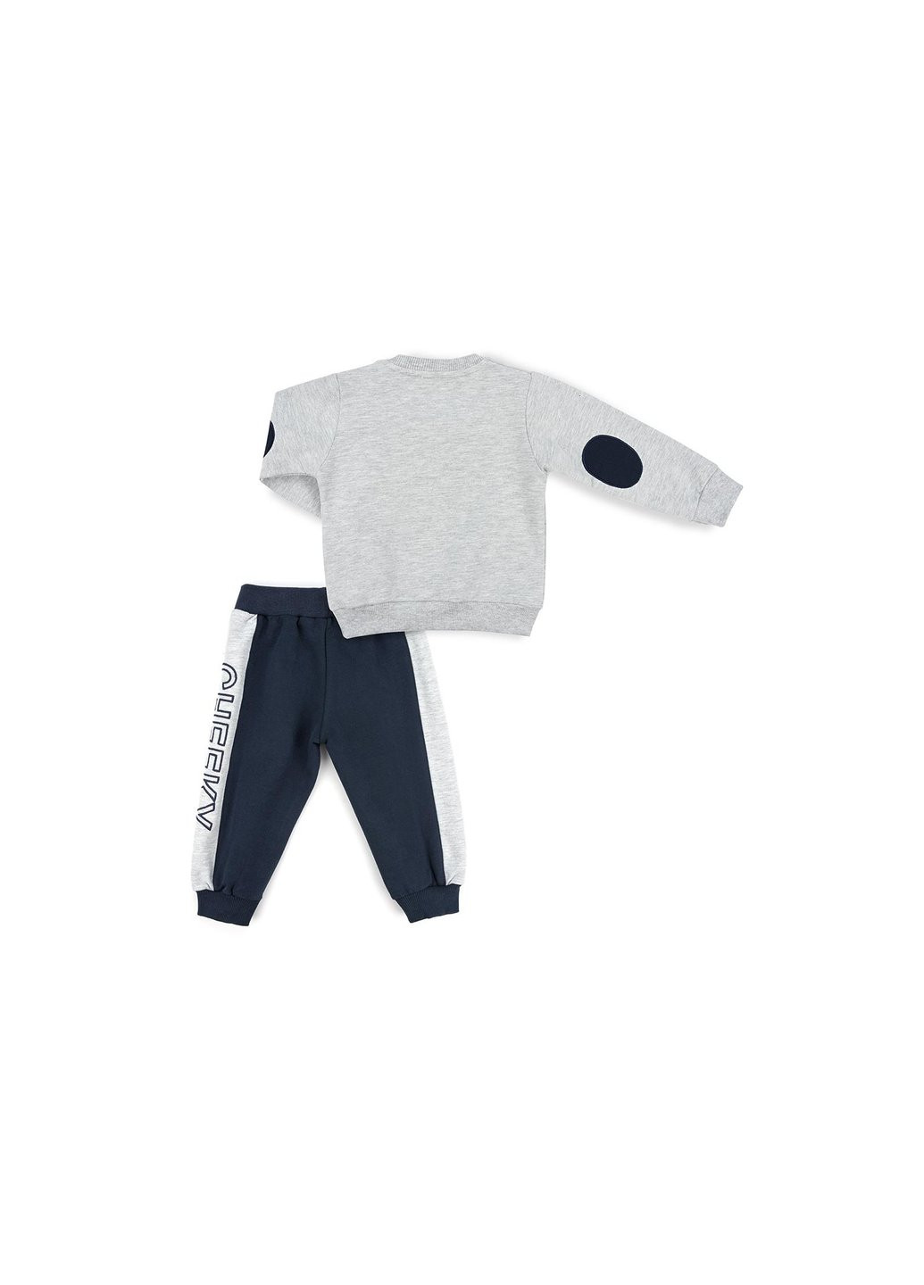 Сірий демісезонний набір дитячого одягу з мавпочкою (11244-98b-gray) Breeze