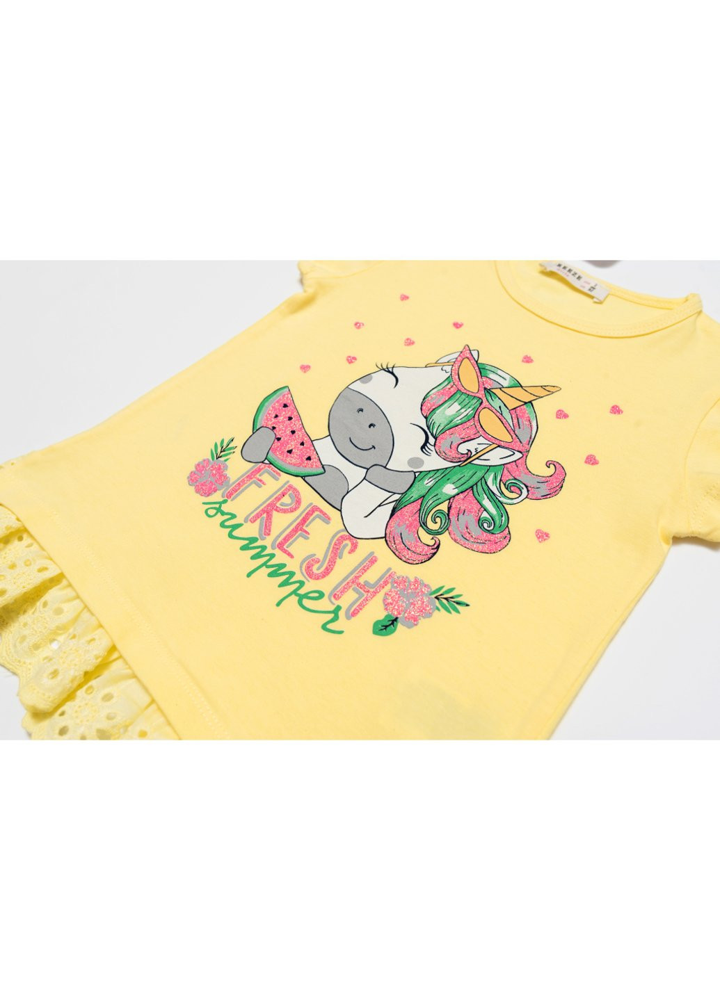 Комбінований літній набір дитячого одягу "fresh" (13741-116g-yellow) Breeze