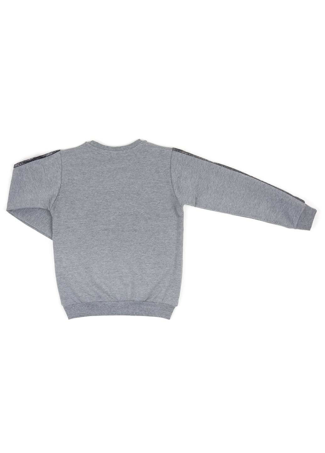 Сірий демісезонний набір дитячого одягу зі срібними лампасами (12973-128g-gray) Breeze
