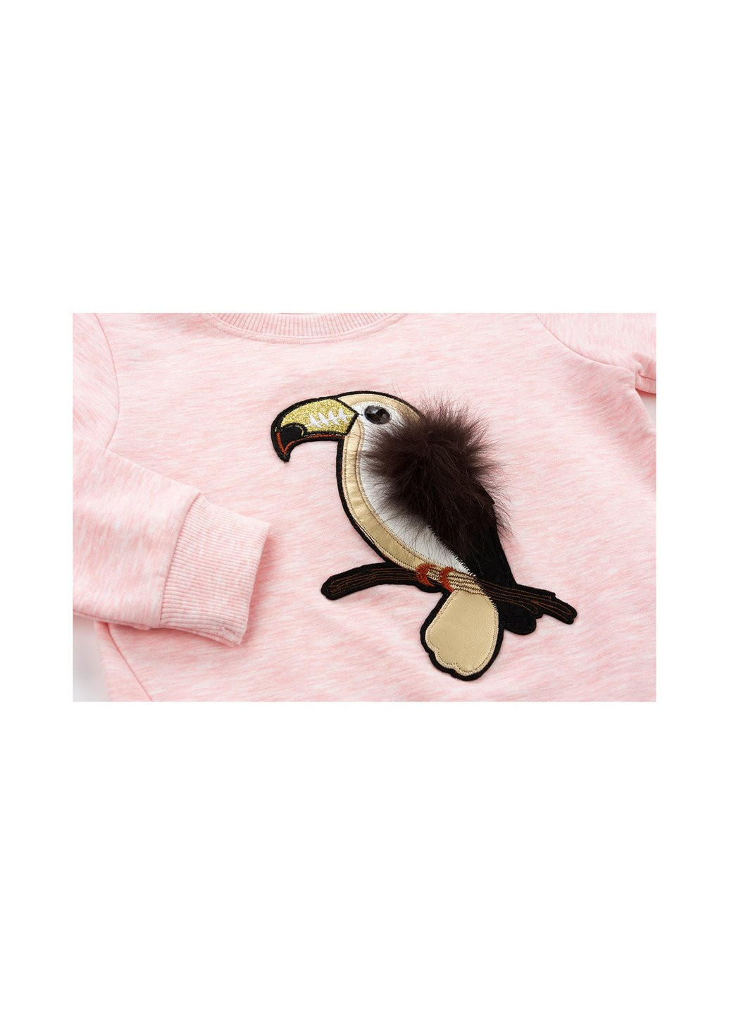 Персиковый демисезонный набор детской одежды с попугаем (10575-98g-peach) Breeze