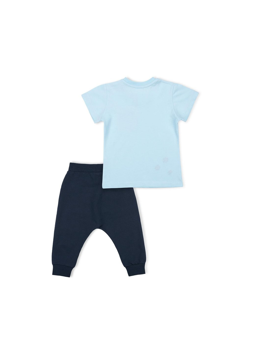 Комбінований літній набір дитячого одягу з кишеньками (10234-104g-blue) Breeze