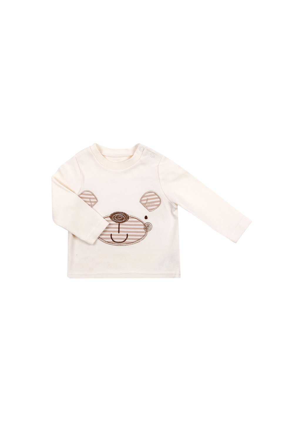 Бежевый демисезонный набор детской одежды велюровый с медвежонком (g8193.0-3) Luvena Fortuna