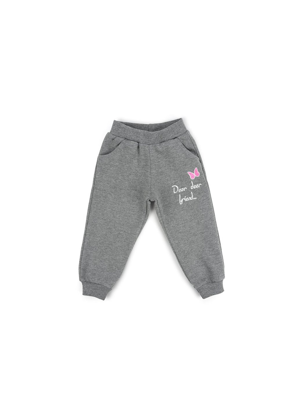 Комбинированный демисезонный набор детской одежды с олененком (11449-80g-pink) Breeze