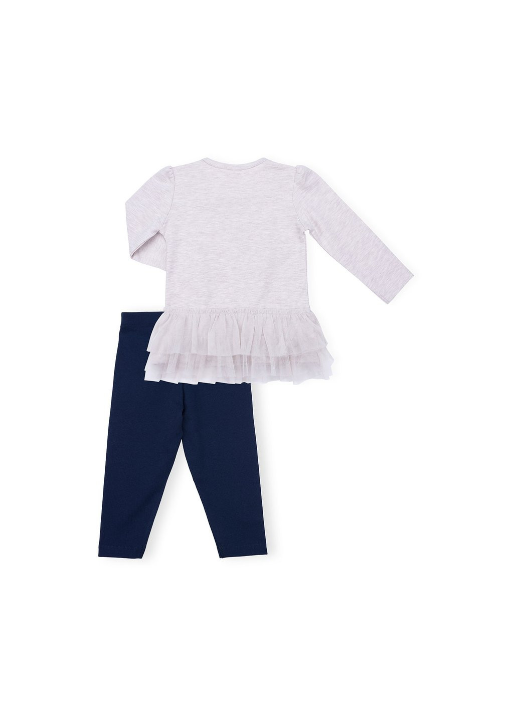 Комбинированный демисезонный набор детской одежды с лебедем (9959-86g-beige) Breeze