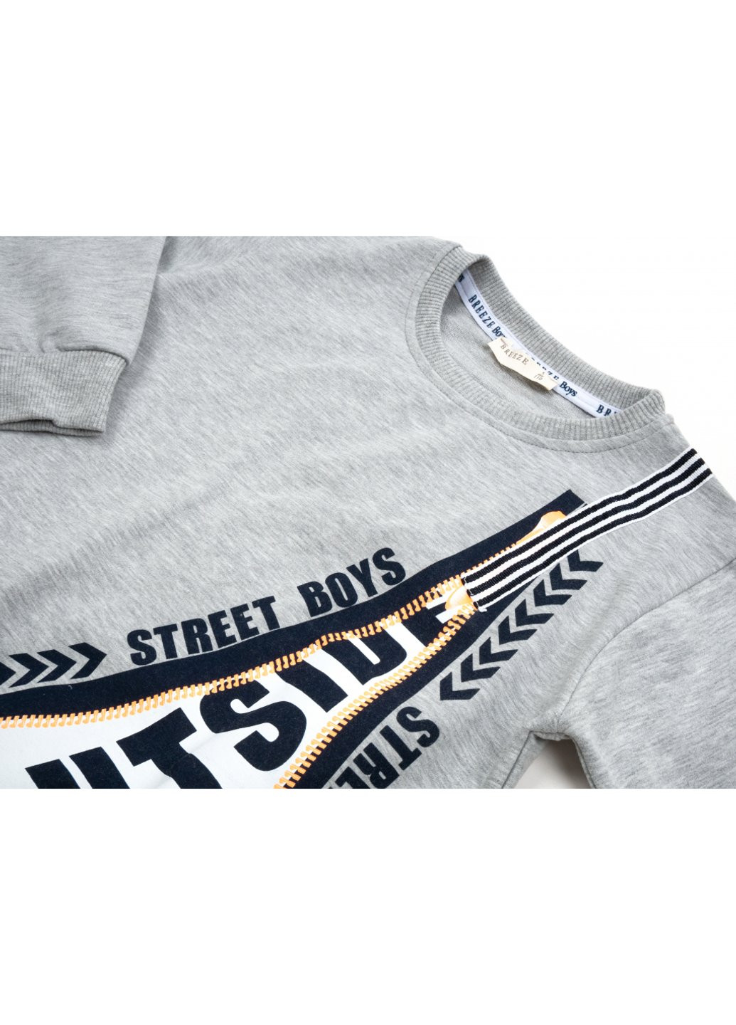 Спортивный костюм "STREET BOYS" (16039-128B-gray) Breeze (257140879)