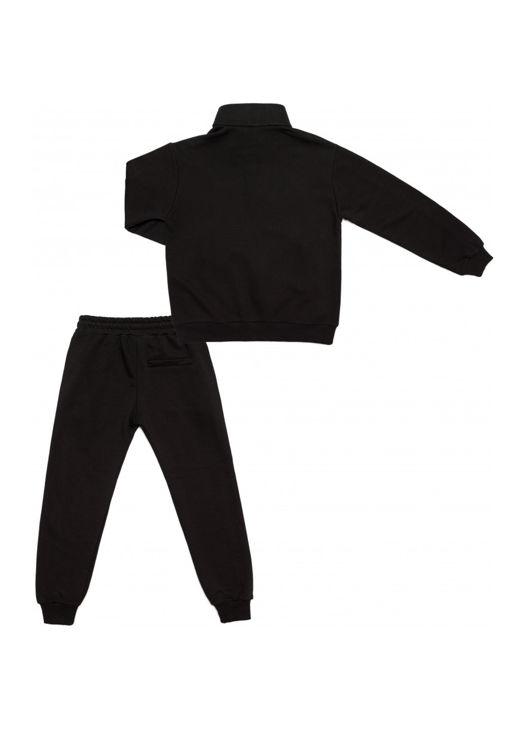 Спортивний костюм на блискавці (7052-140B-black) A-yugi (257142317)