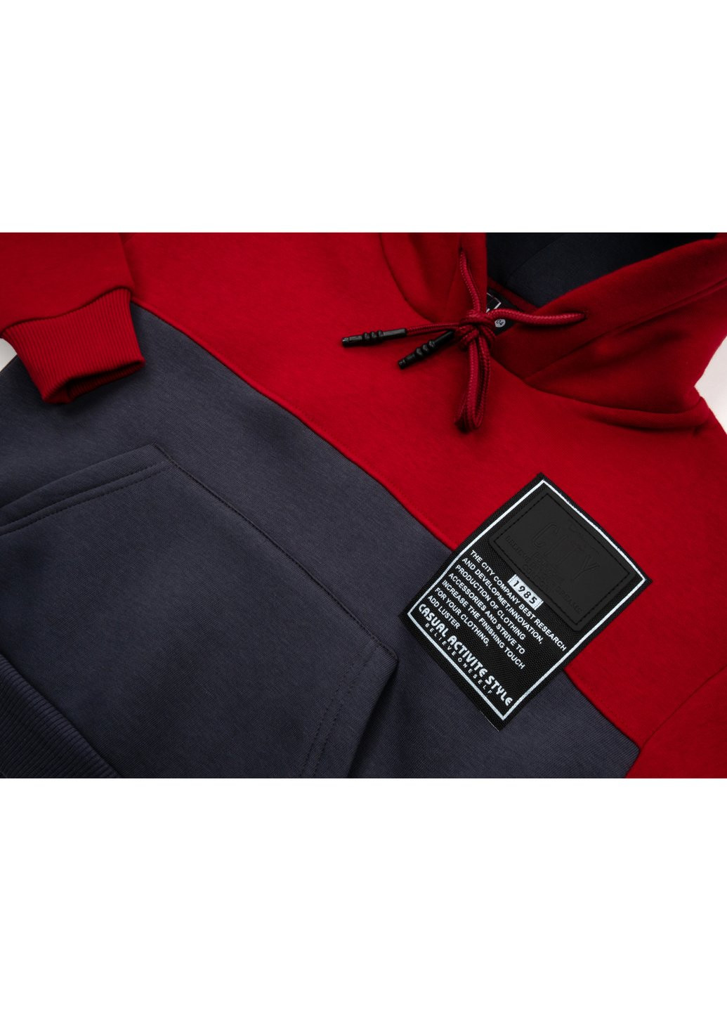 Спортивный костюм с худи на флисе (CL0215006-104-red) Cloise (257143627)