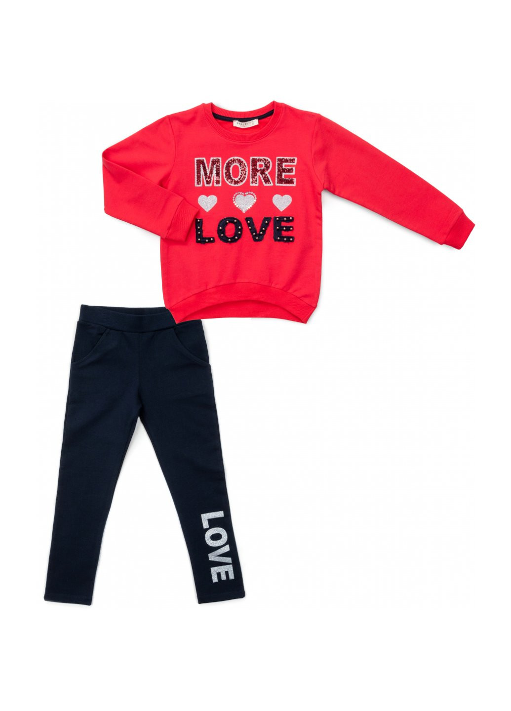 Спортивний костюм "MORE LOVE" (13269-116G-coral) Breeze (257139730)