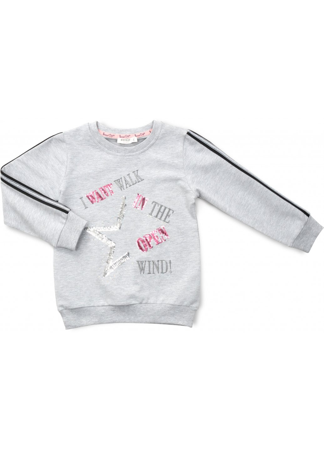 Спортивний костюм з лампасами (13666-116G-gray) Breeze (257142657)