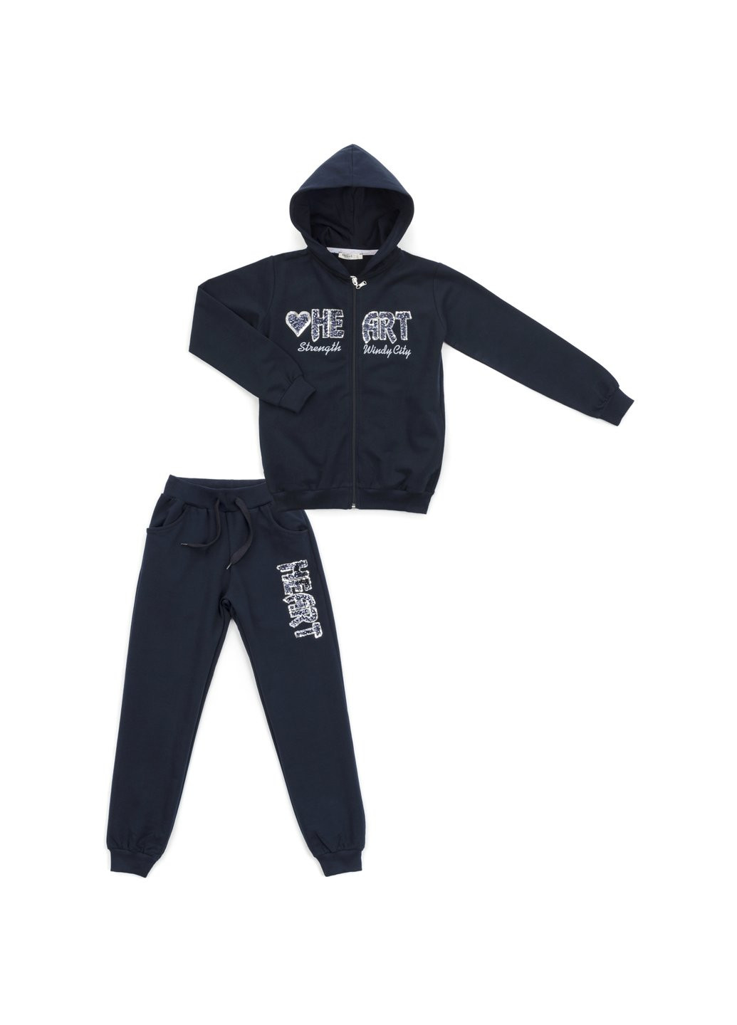 Спортивний костюм "HEART" (14631-134G-blue) Breeze (257141041)