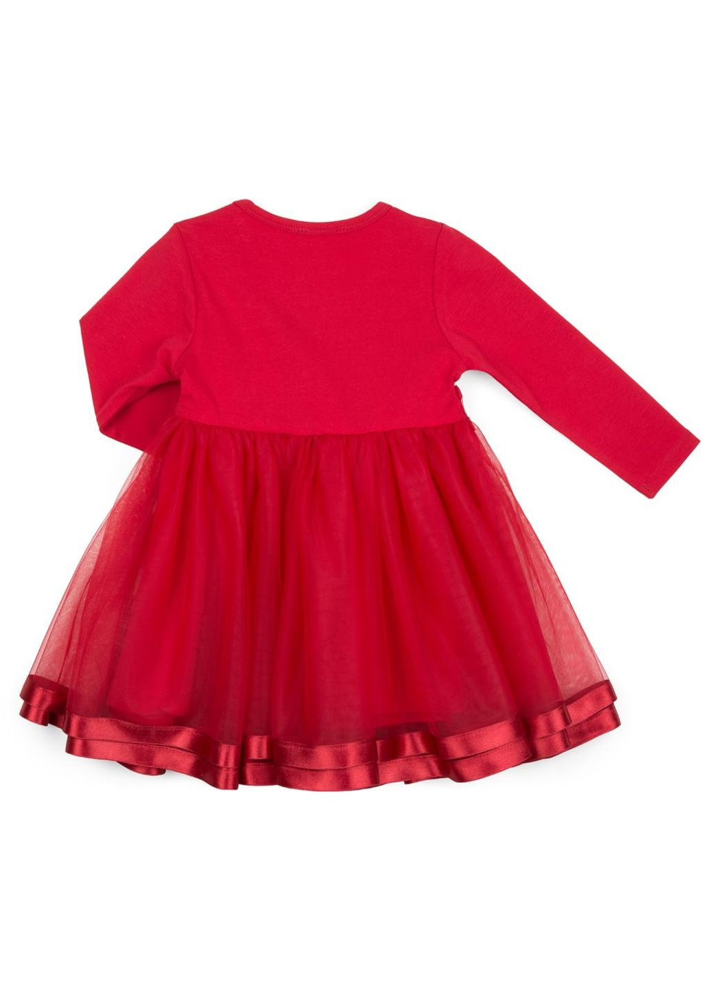 Красное платье с фатиновой юбкой (12302-86g-red) Breeze (257142752)