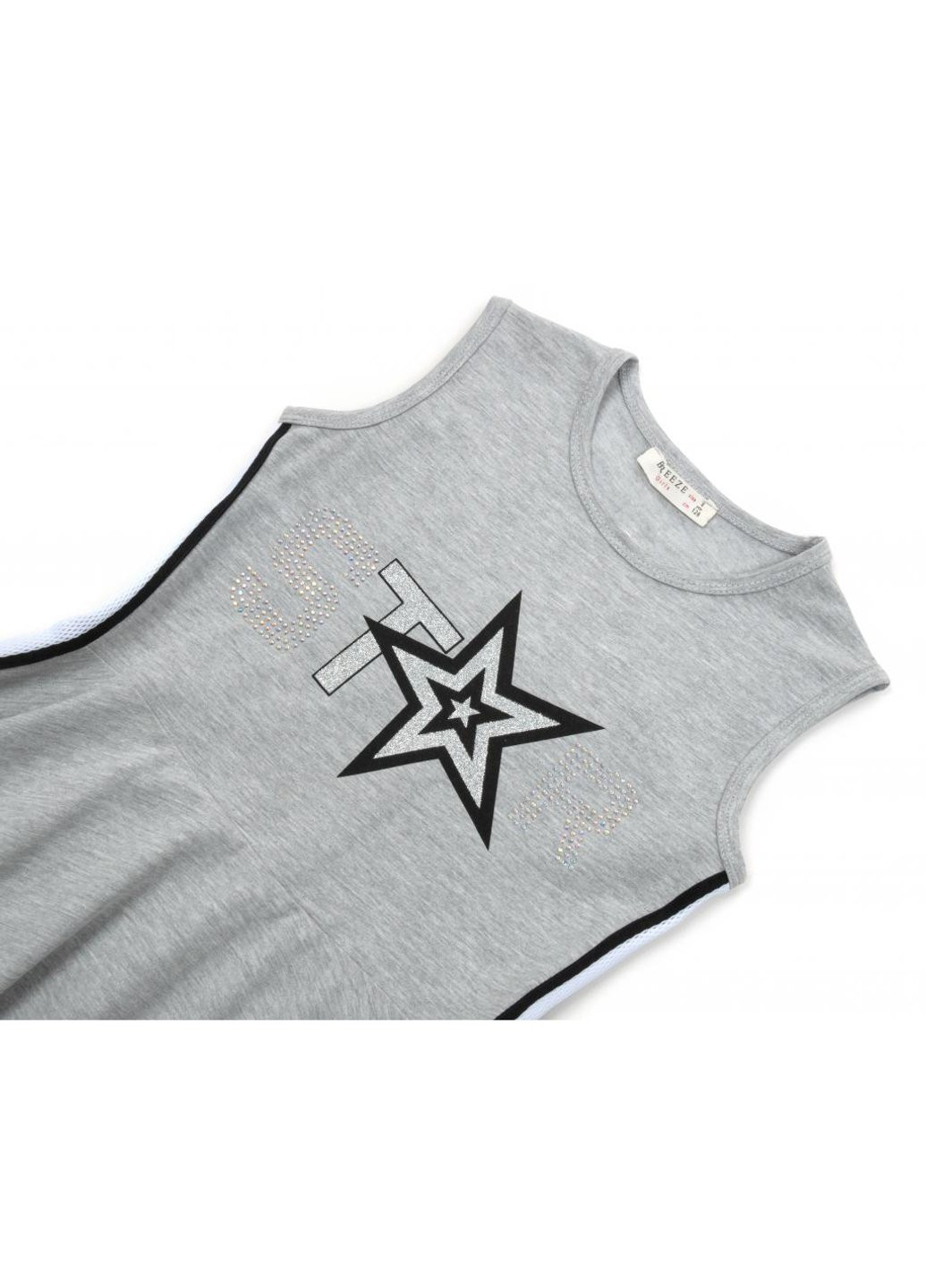 Сіра сукня із зіркою (14410-134g-gray) Breeze (257141860)