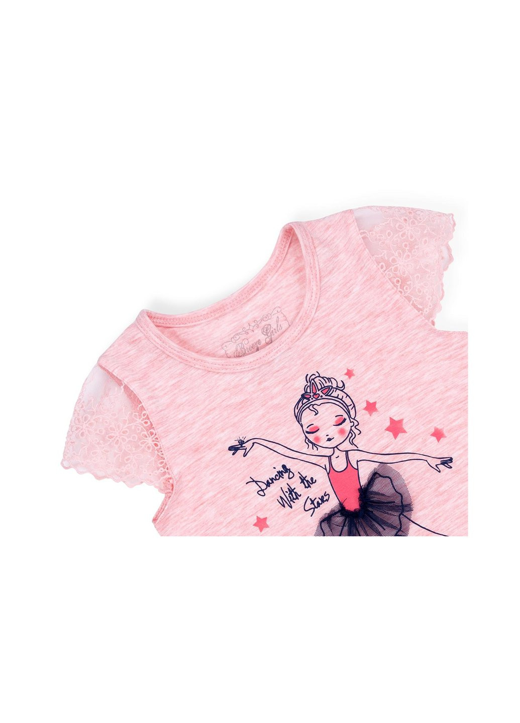 Персикова сукня з балеринкою (10735-86g-peach) Breeze (257139610)