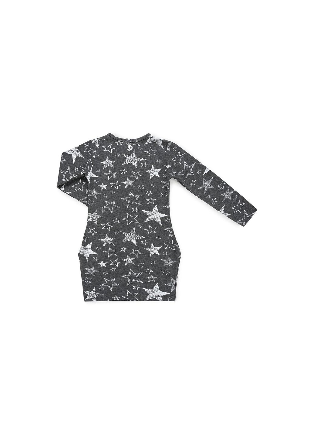 Серое платье со звездочками (11580-152g-gray) Breeze (257141340)