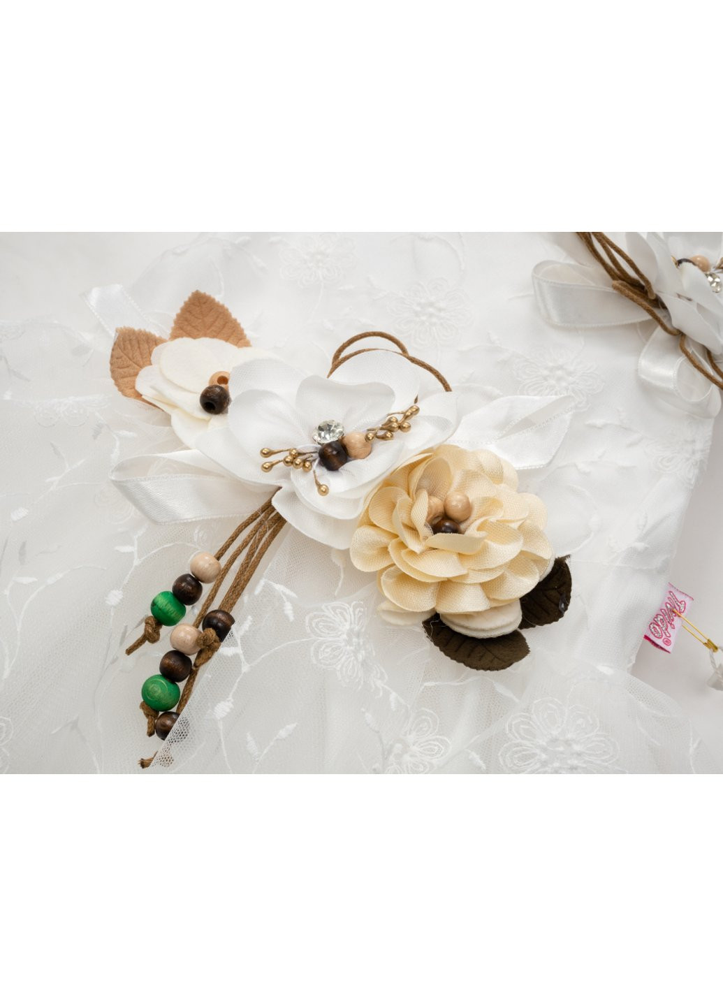 Комбінована сукня tivido святкова з прикрасою (2135-104g-cream) Power (257141513)