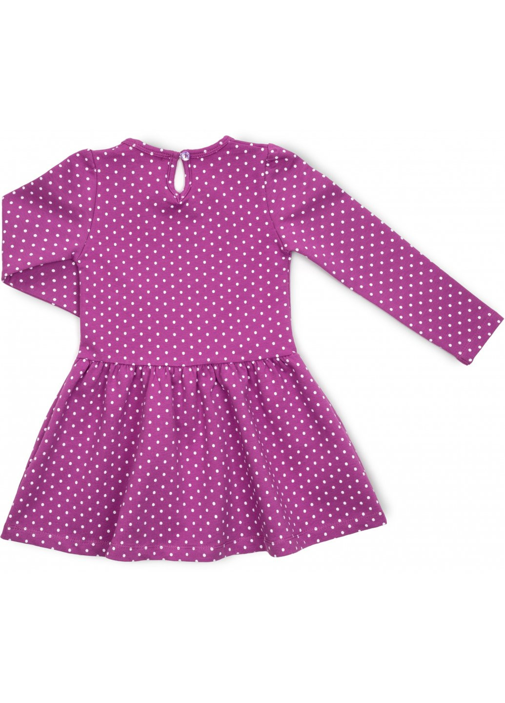 Фиолетовое платье в горошек (16623-98g-purple) Breeze (257143220)