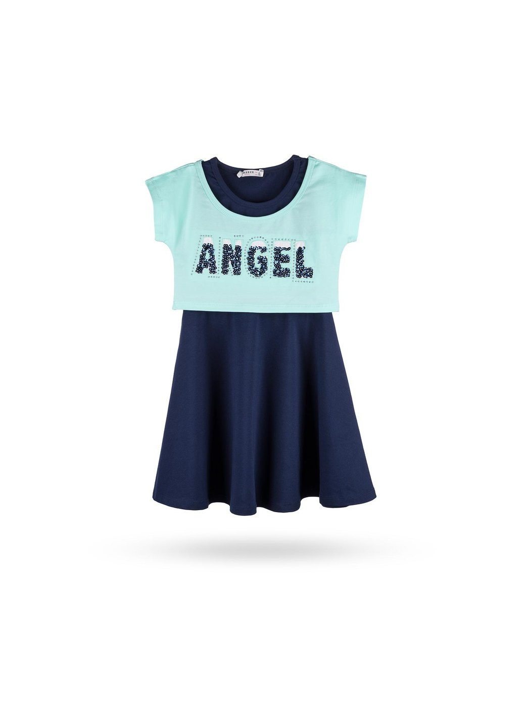 Зелена сукня з топом "angel" (10254-134g-green) Breeze (257142301)